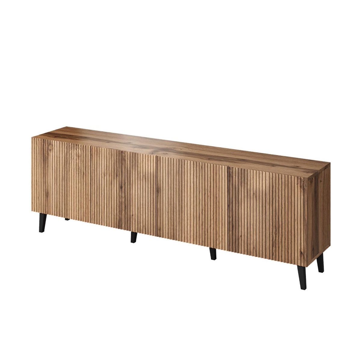 BEST MOBILIER Come - meuble tv - effet bois - 4 portes - 200 cm