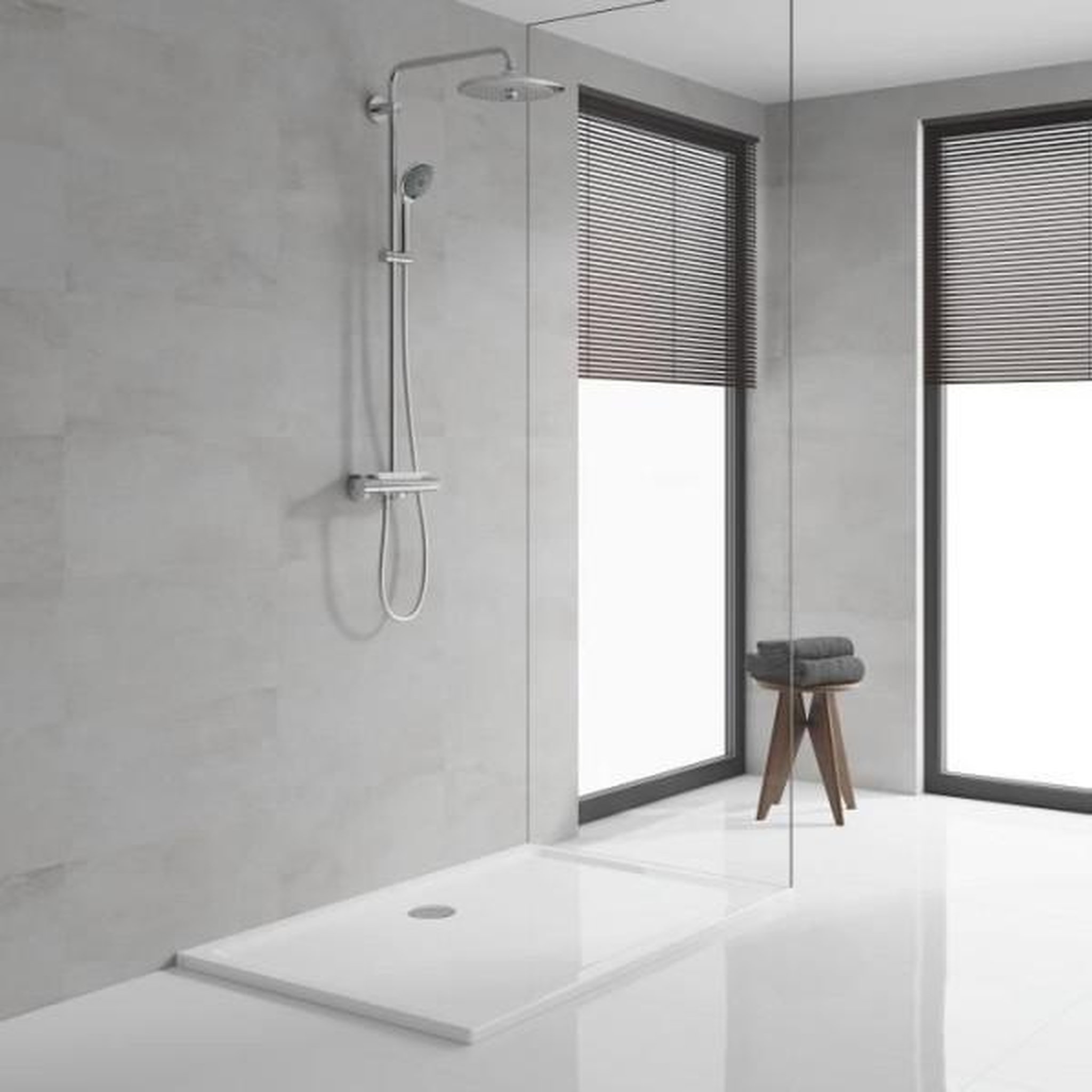 Voir la diapositive 3 : Grohe Grohe - douche de tete vitalio joy 260 - 3 jets - chromé - raccords filetés 1/2 - économie d'eau