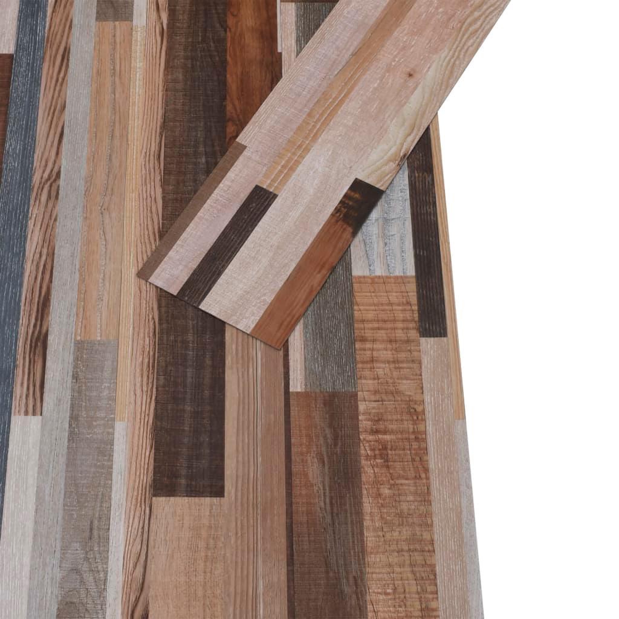 Voir la diapositive 3 : VIDAXL Planches de plancher PVC Non auto-adhesif 5,26m^2 2mmMulticolore