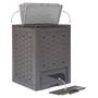 Voir la diapositive 4 : VIDAXL Composteurs de jardin 3 pcs 60x60x83 cm 900 L Plastique rotin