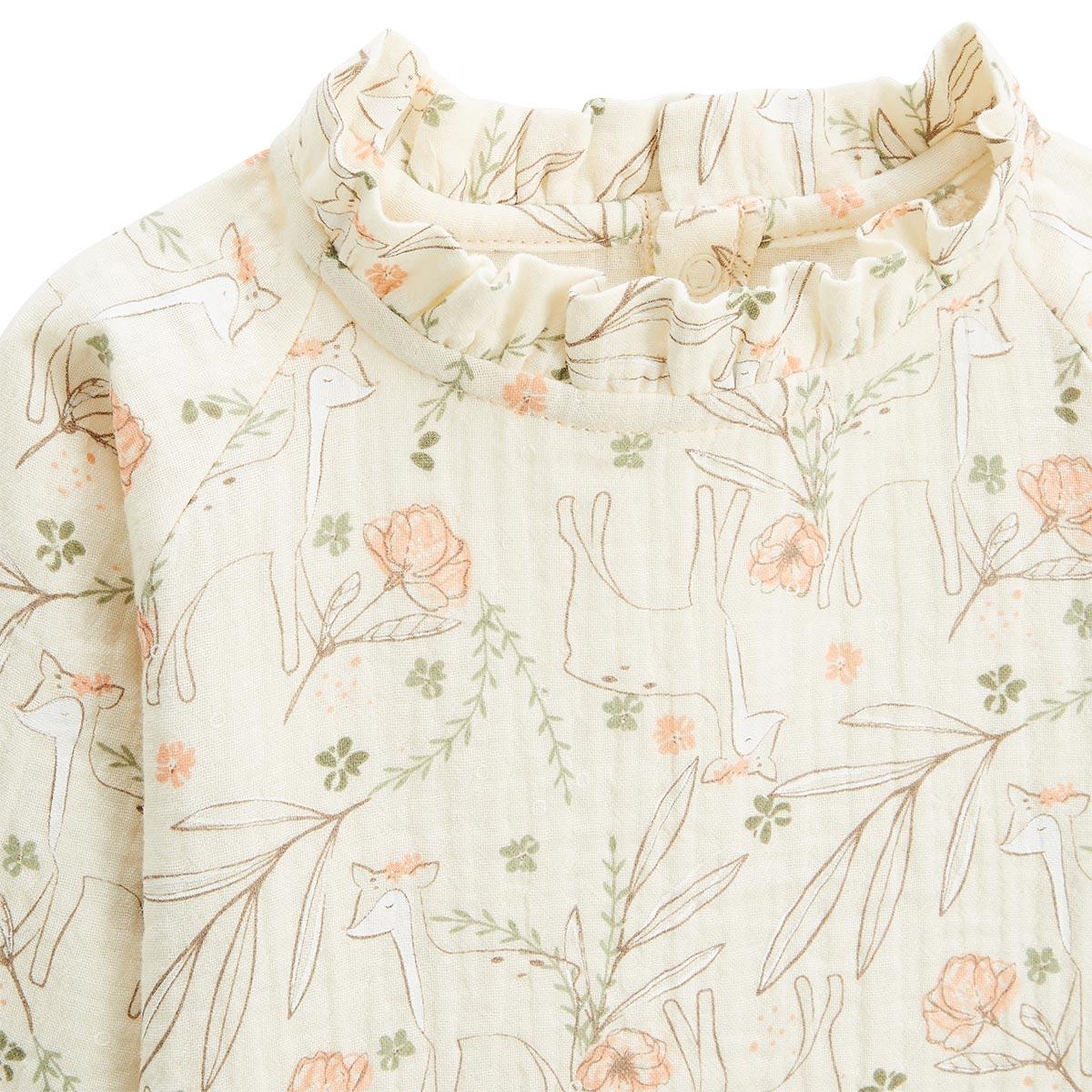 Voir la diapositive 3 : Petit Béguin Blouse enfant en gaze de coton Lison