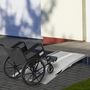 Voir la diapositive 2 : HOMCOM Rampe de fauteuil roulant rampe de chargement antidérapante pliable avec bordures de sécurité max. 270 Kg alu