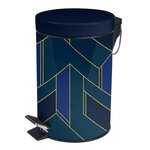 Paris Prix Poubelle à Pédale Imprimée  Achille  3L Vert & Bleu