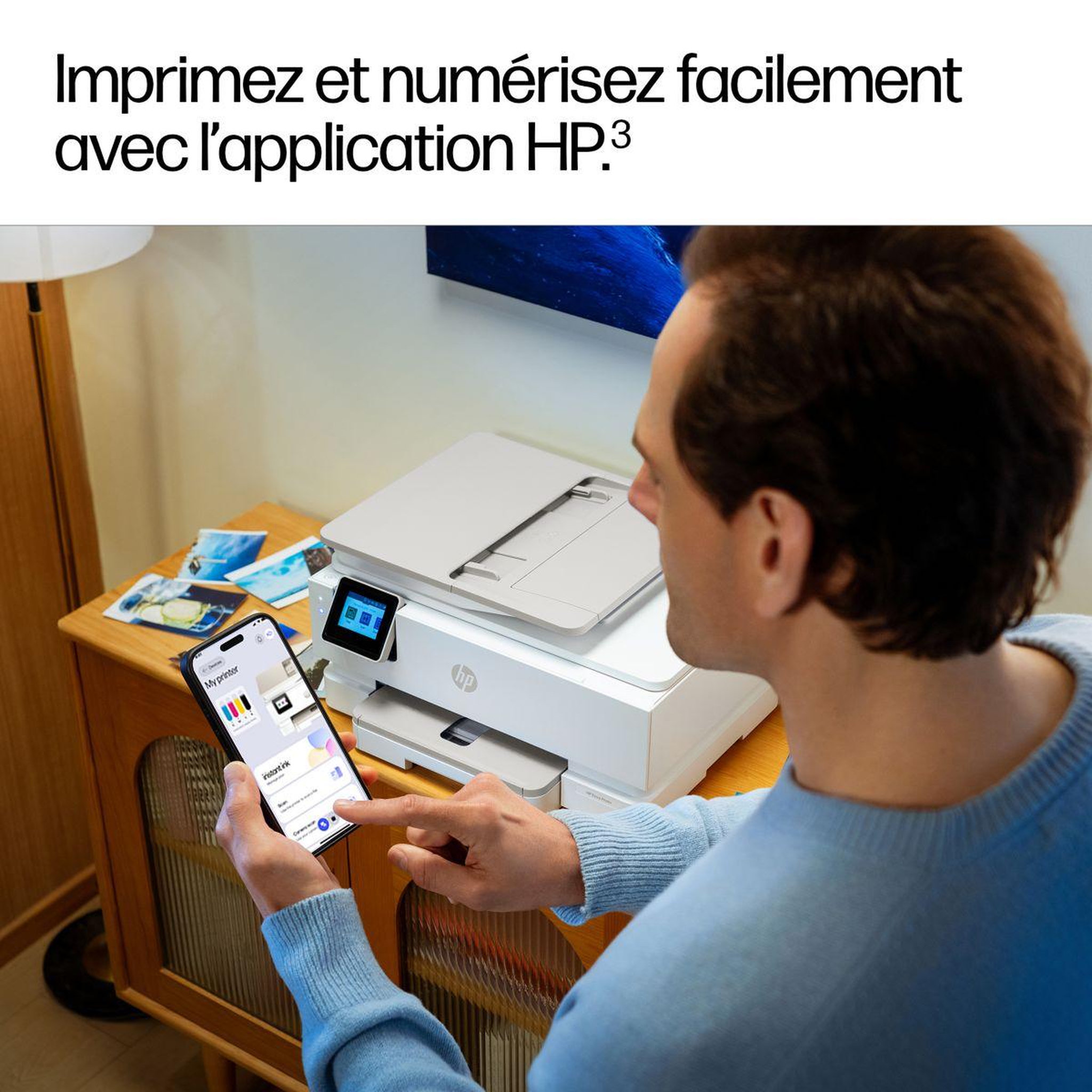 Voir la diapositive 4 : HP Imprimante jet d'encre envy photo 7934 éligible instant ink