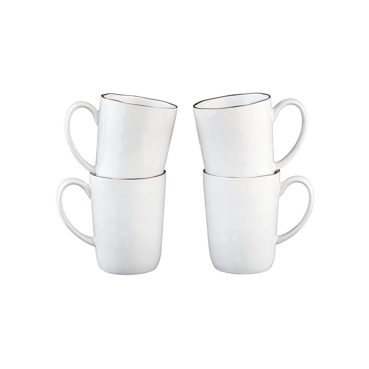 BJORN Mug PURE 40cl - 4 pièces - Blanc Neige