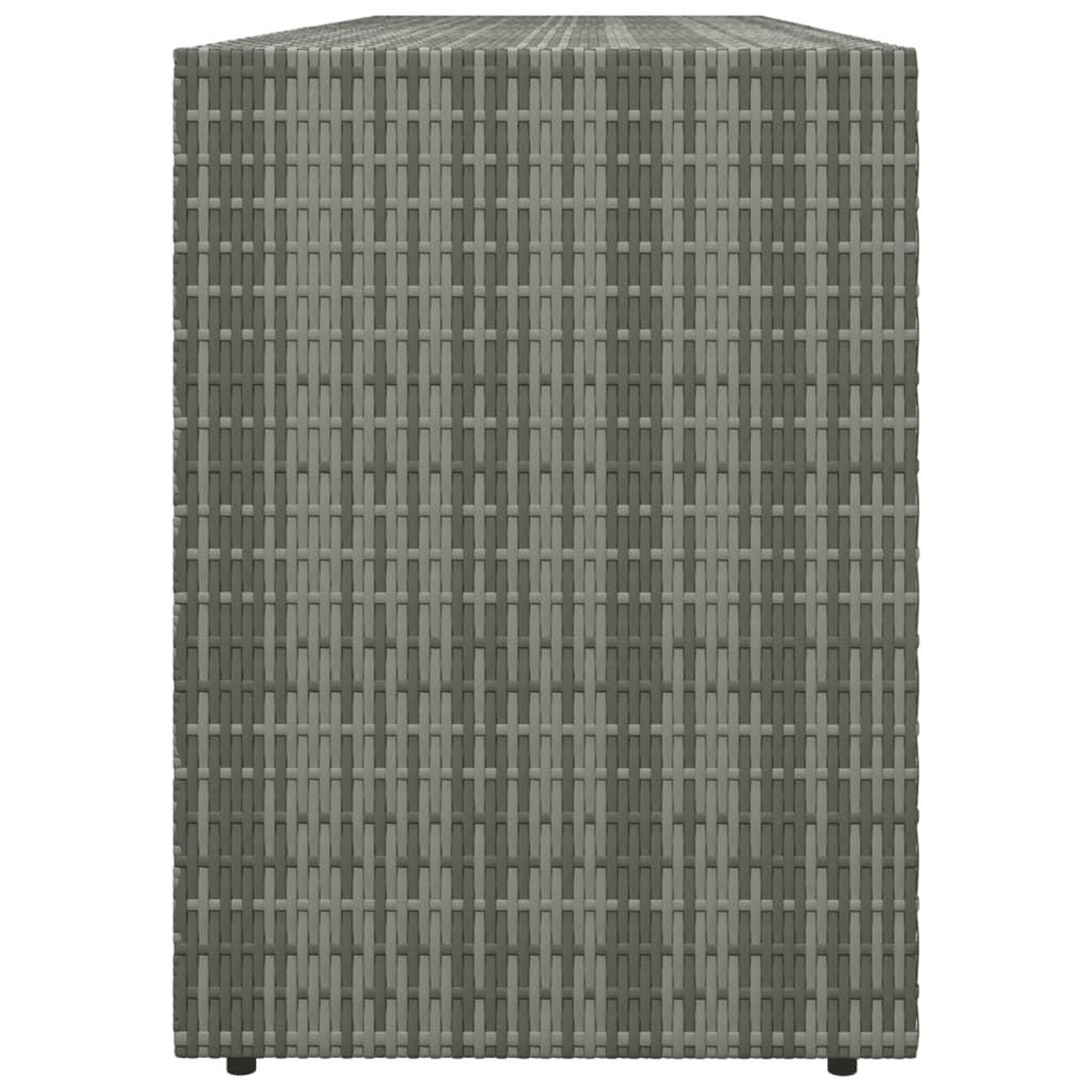 Voir la diapositive 5 : VIDAXL Armoire de rangement jardin Gris 198x55,5x80 cm Resine tressee