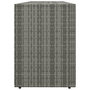 Voir la diapositive 5 : VIDAXL Armoire de rangement jardin Gris 198x55,5x80 cm Resine tressee