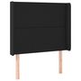 Voir la diapositive 2 : VIDAXL Tete de lit avec oreilles Noir 83x16x118/128 cm Similicuir