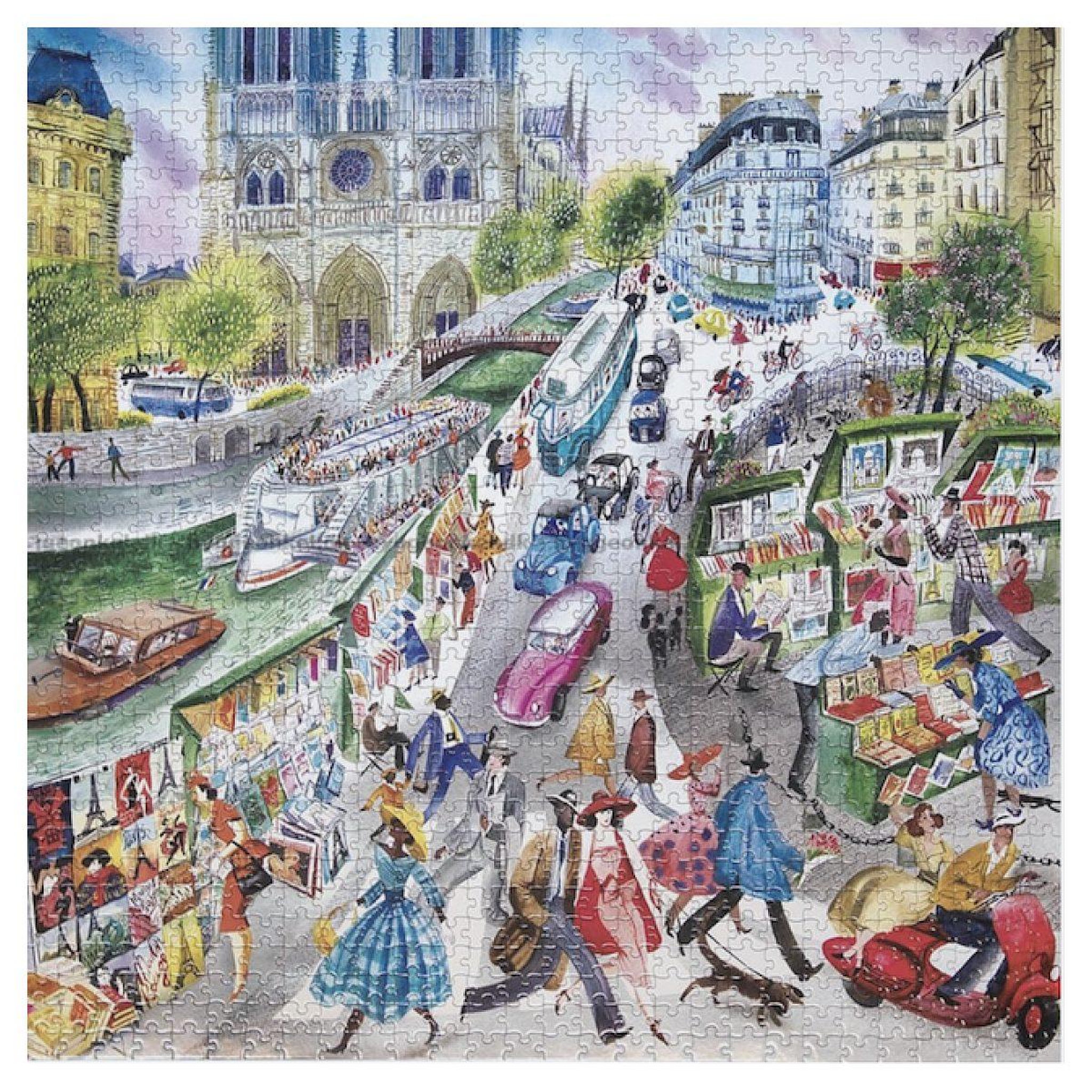 Voir la diapositive 2 : Eeboo Puzzle - paris bookseller 1000 pieces