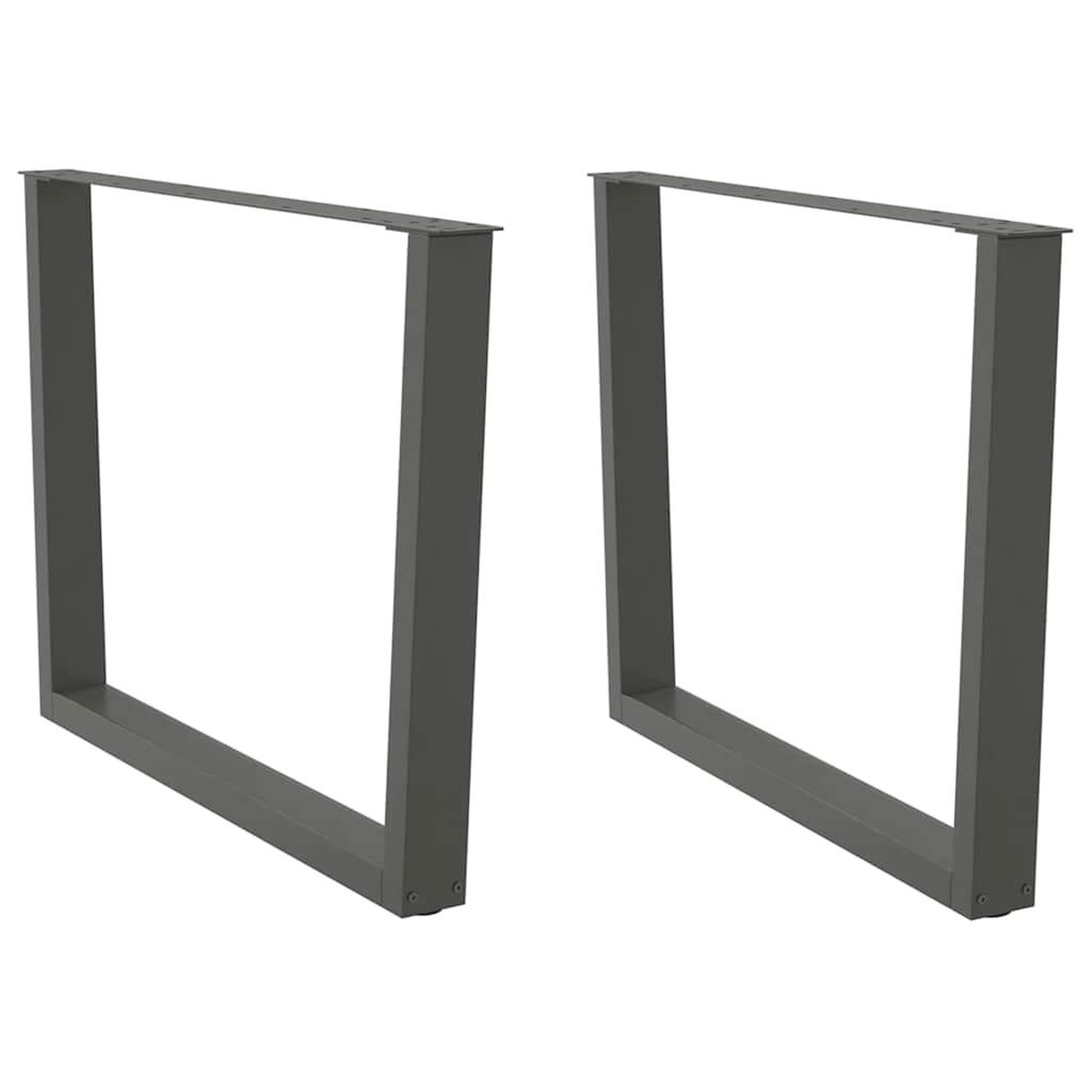 VIDAXL Pieds de table a manger forme de V 2 pcs 100x(72-73,3) cm acier