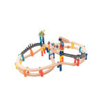 ELINELI Circuit train double niveau électrique 60 pcs