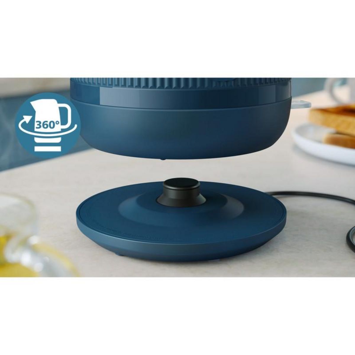 Philips Bouilloire HD9411/70 Bouilloire électrique bleue Série 3000 1.7L, 2200W