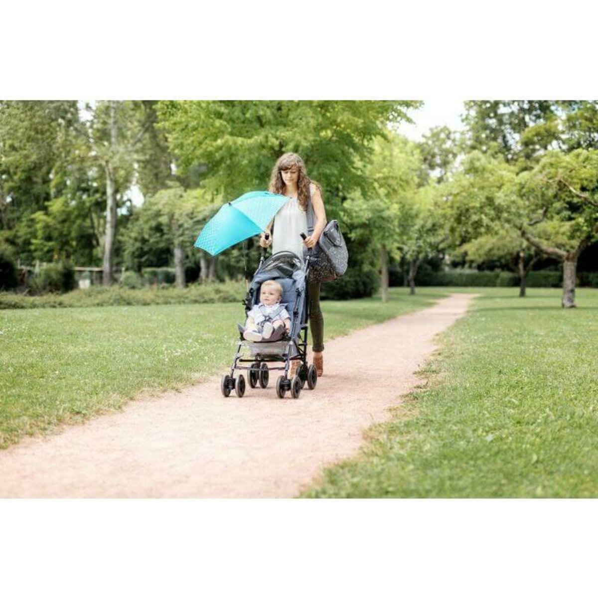 BADABULLE Badabulle - Ombrelle Anti-UV - Bleu
