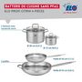 Voir la diapositive 2 : ELO Ensemble de 2 Poêles de cuisson 24 et 32 cm et 2 faitouts 12 et 20 cm Elo Profi Citrin