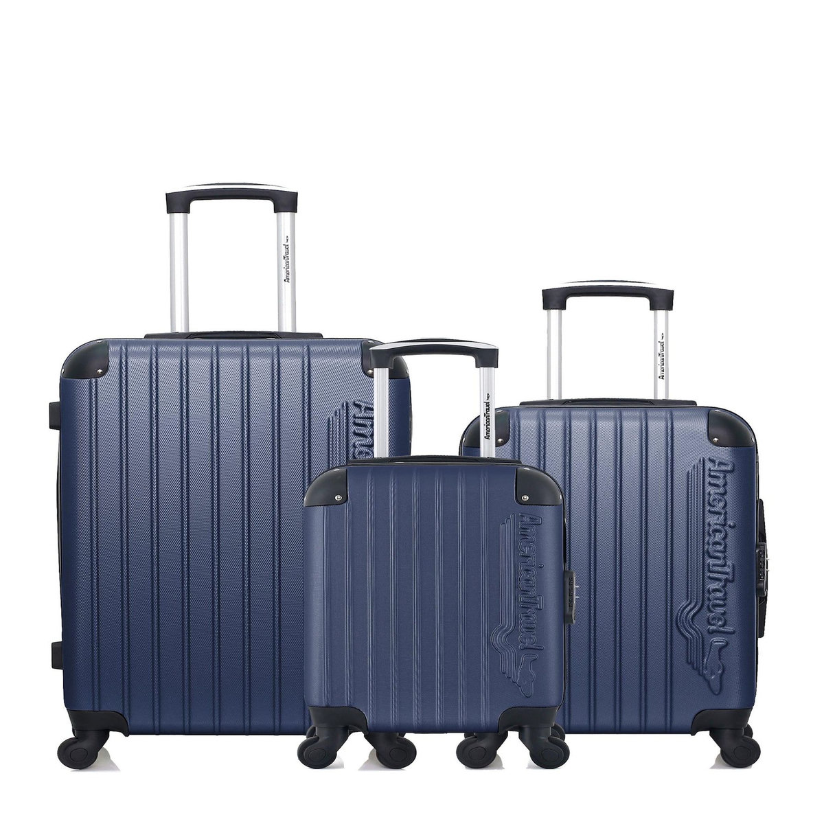 AMERICAN TRAVEL AMERICAN TRAVEL - Lot de 3 - Valise weekend, valise cabine et valise cabine XXS BUDAPEST