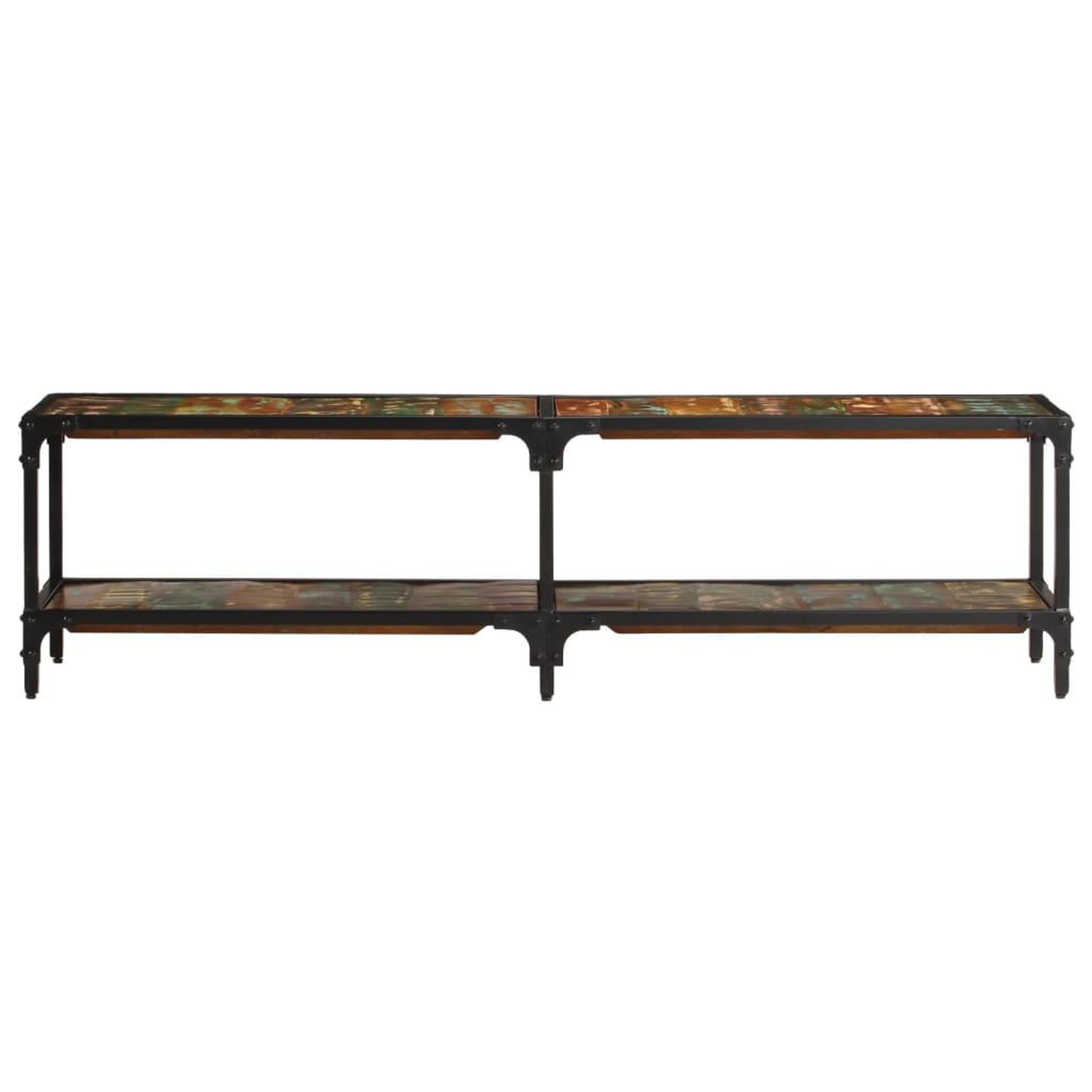 Voir la diapositive 4 : VIDAXL Meuble TV 150x30x41 cm bois massif de recuperation