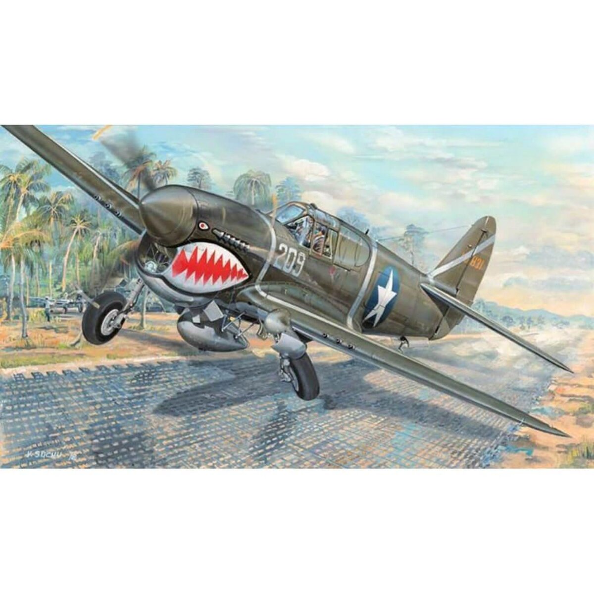 Trumpeter Maquette avion : P-40F War Hawk