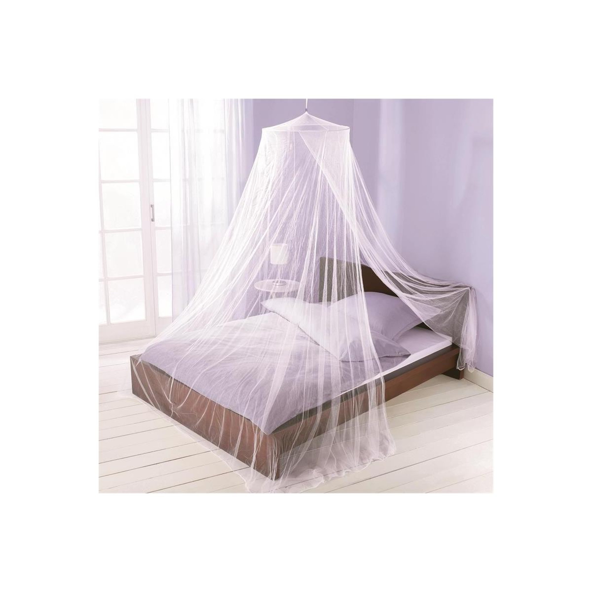 Voir la diapositive 2 : Je cherche une idee Ciel de lit double  moustiquaire  65x250cm blanc