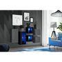 Voir la diapositive 2 : Paris Prix Meuble de Rangement  Switch SBIV  320cm Gris & Noir
