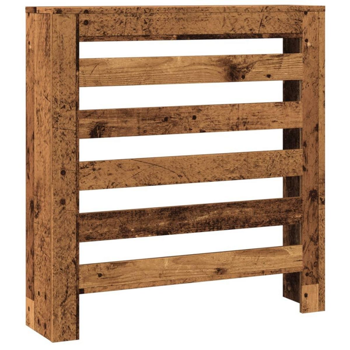 VIDAXL Cache-radiateur vieux bois 78x20x82 cm bois d'ingenierie