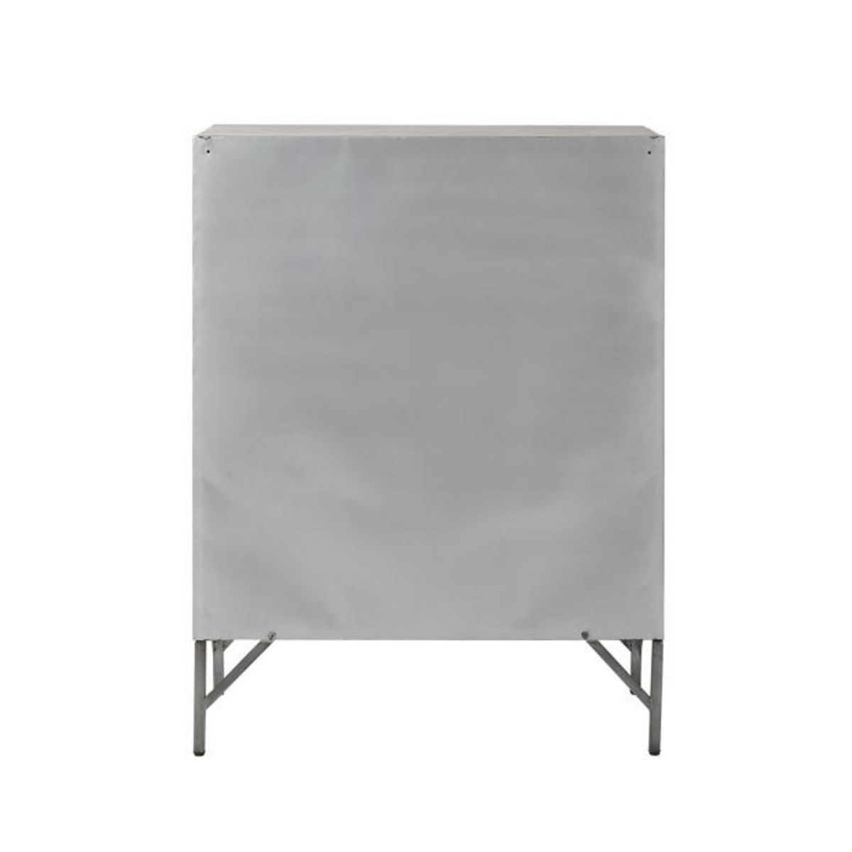 Paris Prix Commode 9 Portes en Métal  Popa  113cm Argent