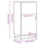 Voir la diapositive 6 : VIDAXL Etagere a chaussures sonoma gris 48x38x97,5 cm bois ingenierie