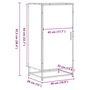 Voir la diapositive 6 : VIDAXL Etagere a chaussures sonoma gris 48x38x97,5 cm bois ingenierie