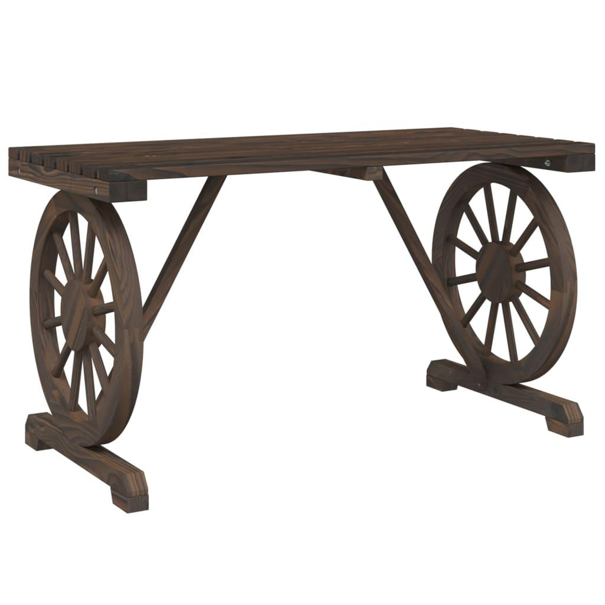 Voir la diapositive 2 : VIDAXL Table de jardin 115x55x65 cm bois de sapin massif