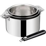 Lagostina Batterie de cuisine Esperta triply 3pcs + poignée