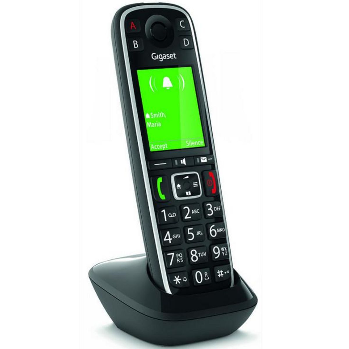 GIGASET Téléphone sans fil dect noir - gigae720hxnoir