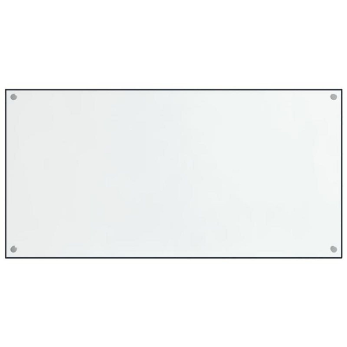 VIDAXL Dosserets de cuisine 2 pcs transparent 80x40 cm verre trempé