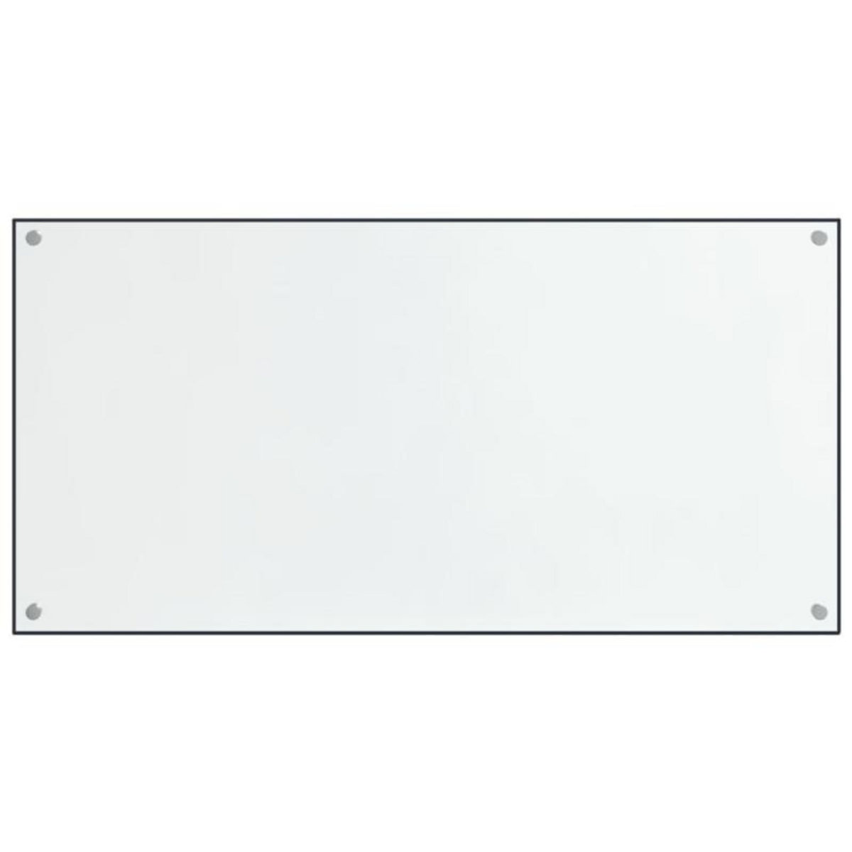 VIDAXL Dosserets de cuisine 2 pcs transparent 80x40 cm verre trempé