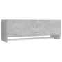 Voir la diapositive 2 : VIDAXL Garde-robe gris beton 100x32,5x35 cm bois d'ingenierie