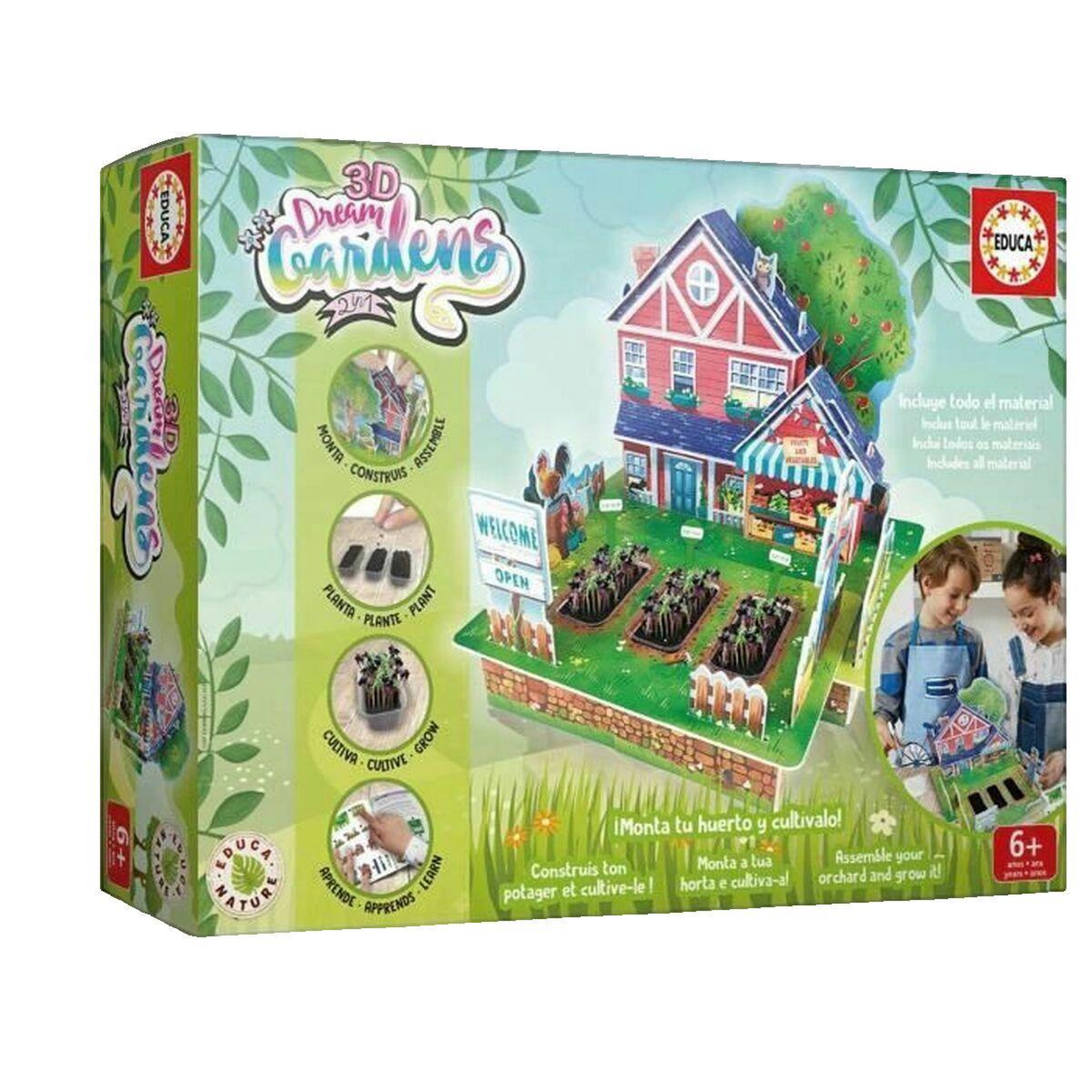 Voir la diapositive 3 : EDUCA 3D DREAM GARDENS 2IN1 - POTAGER