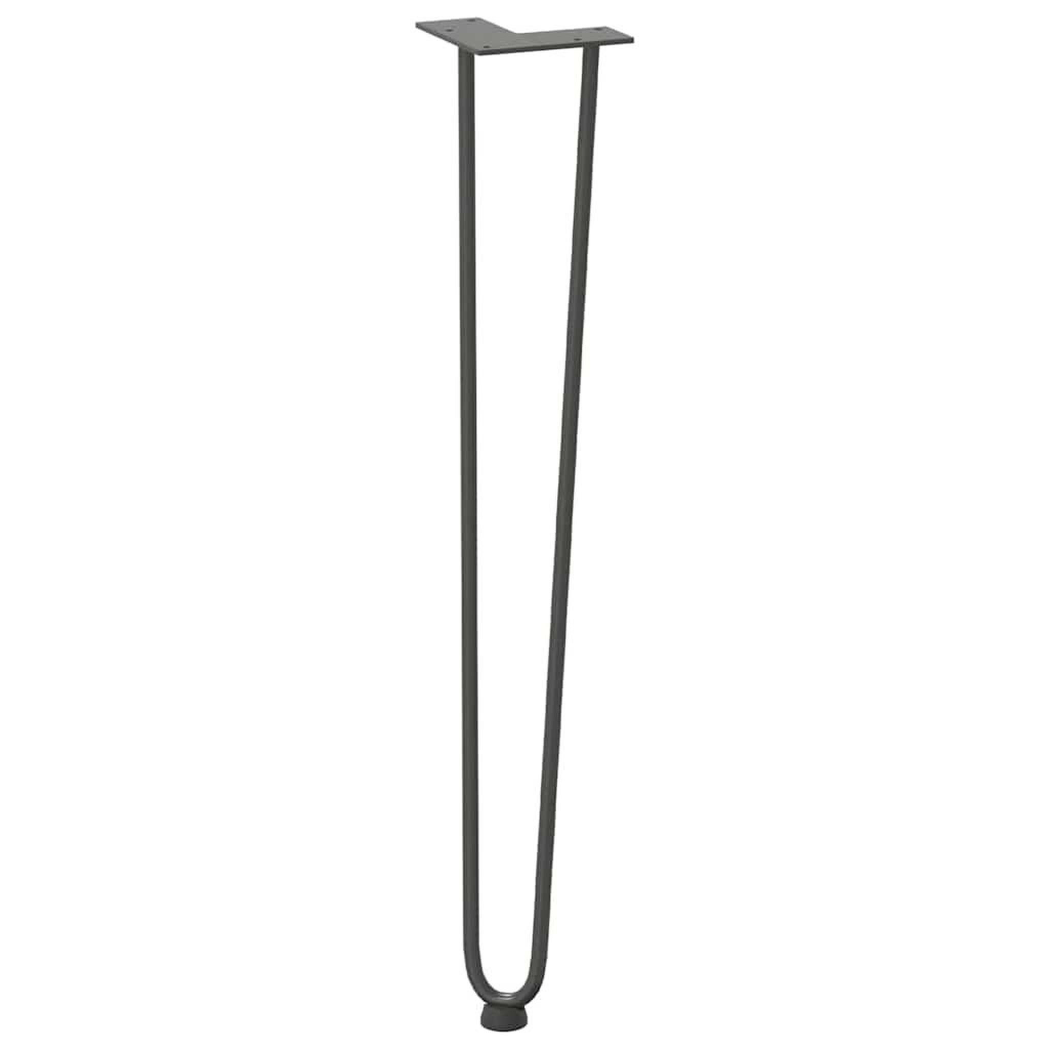 Voir la diapositive 4 : VIDAXL Pieds de table en forme d'epingle a cheveux 4 pcs anthracite