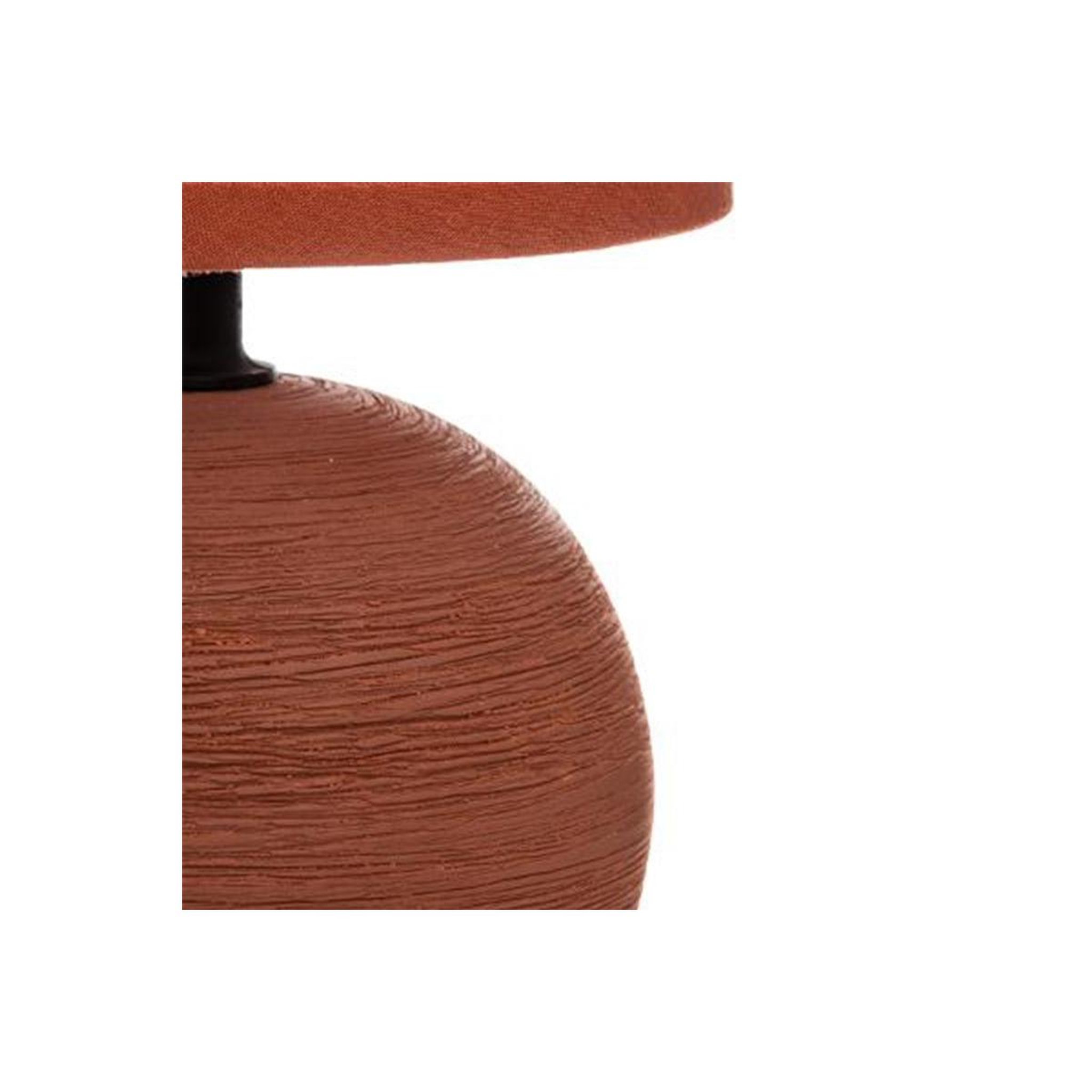 Voir la diapositive 2 : ATMOSPHERA Lampe à poser céramique  boule  25cm terracotta