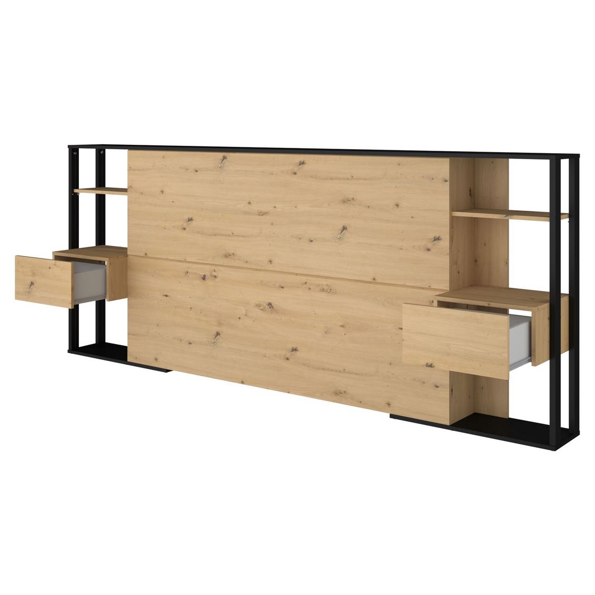 Tête de lit pour lit 140 ou 160 cm avec rangements PAM