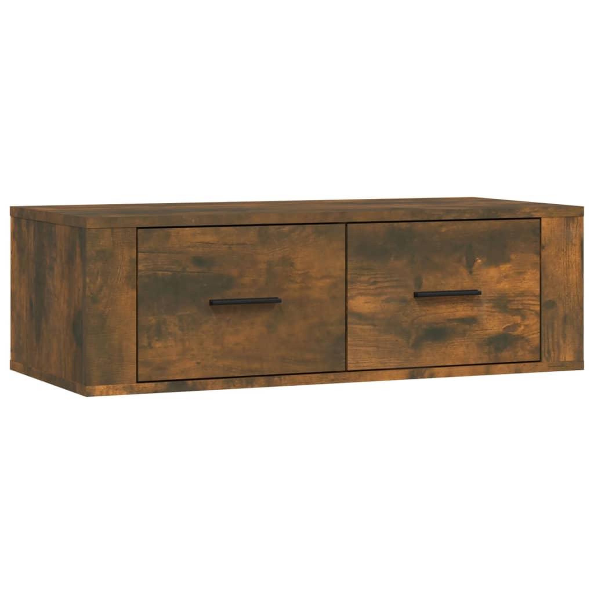 Voir la diapositive 2 : VIDAXL Armoire TV suspendue Chene fume 80x36x25 cm Bois d'ingenierie