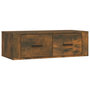Voir la diapositive 2 : VIDAXL Armoire TV suspendue Chene fume 80x36x25 cm Bois d'ingenierie