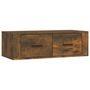 Voir la diapositive 2 : VIDAXL Armoire TV suspendue Chene fume 80x36x25 cm Bois d'ingenierie