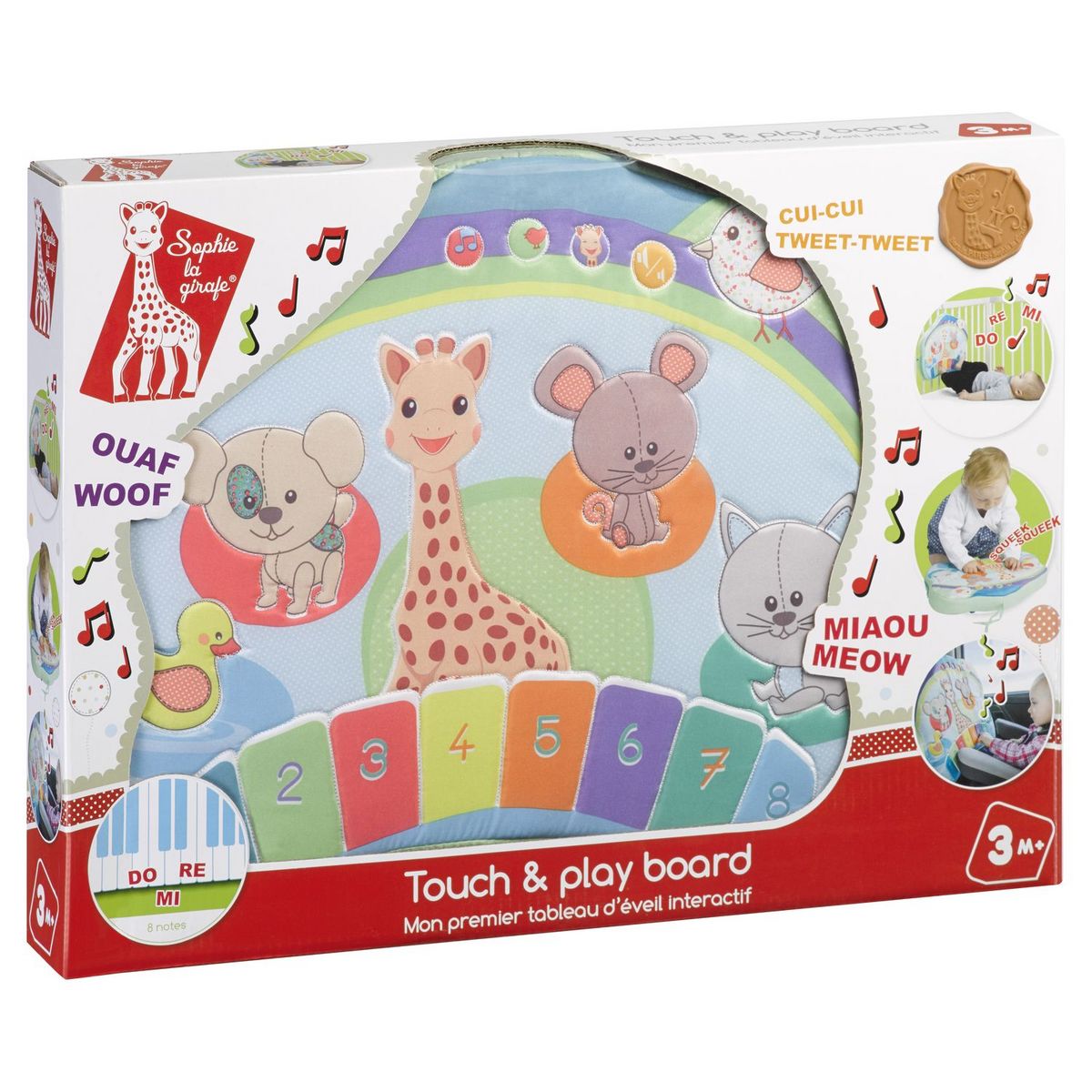 VULLI Tableau d'éveil interactif Sophie la girafe