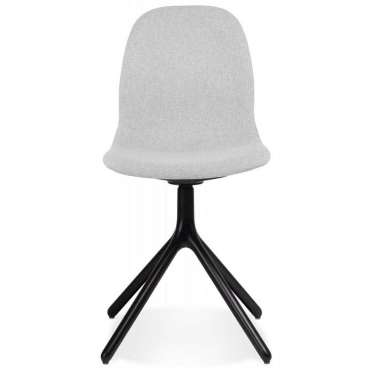 Paris Prix Chaise Design en Tissu  Lora  82cm Gris Clair