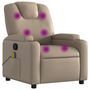Voir la diapositive 2 : VIDAXL Fauteuil de massage inclinable Cappuccino Similicuir