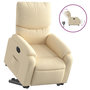Voir la diapositive 2 : VIDAXL Fauteuil inclinable electrique creme tissu