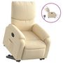 Voir la diapositive 2 : VIDAXL Fauteuil inclinable electrique creme tissu