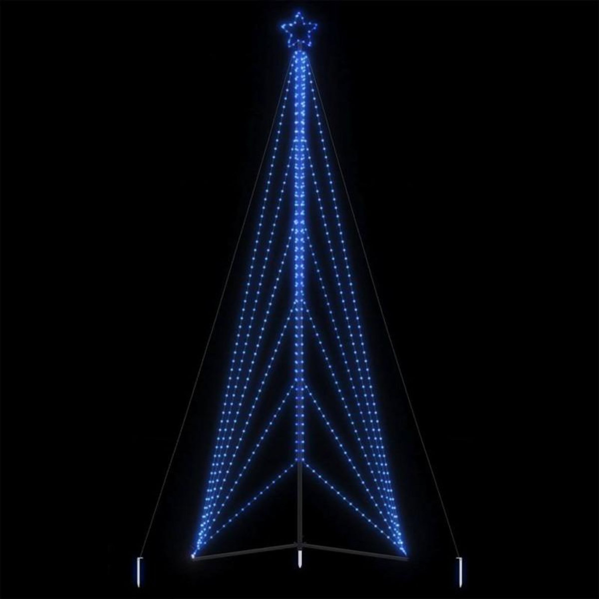 VIDAXL Guirlande de sapin de Noël 861 LED bleu 478 cm