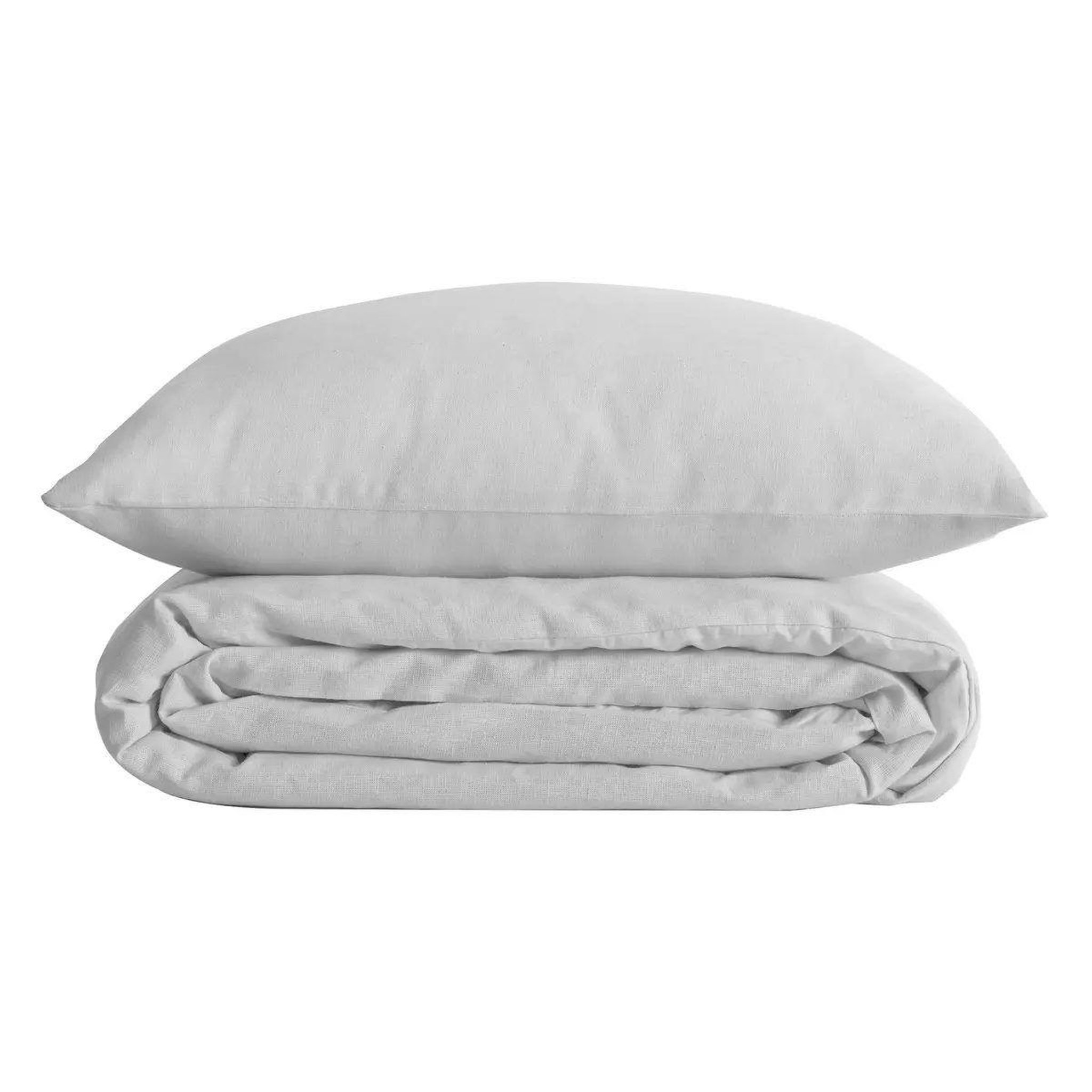 Voir la diapositive 2 : ATMOSPHERA Parure de lit 3 pièces  percale  260x240cm blanc