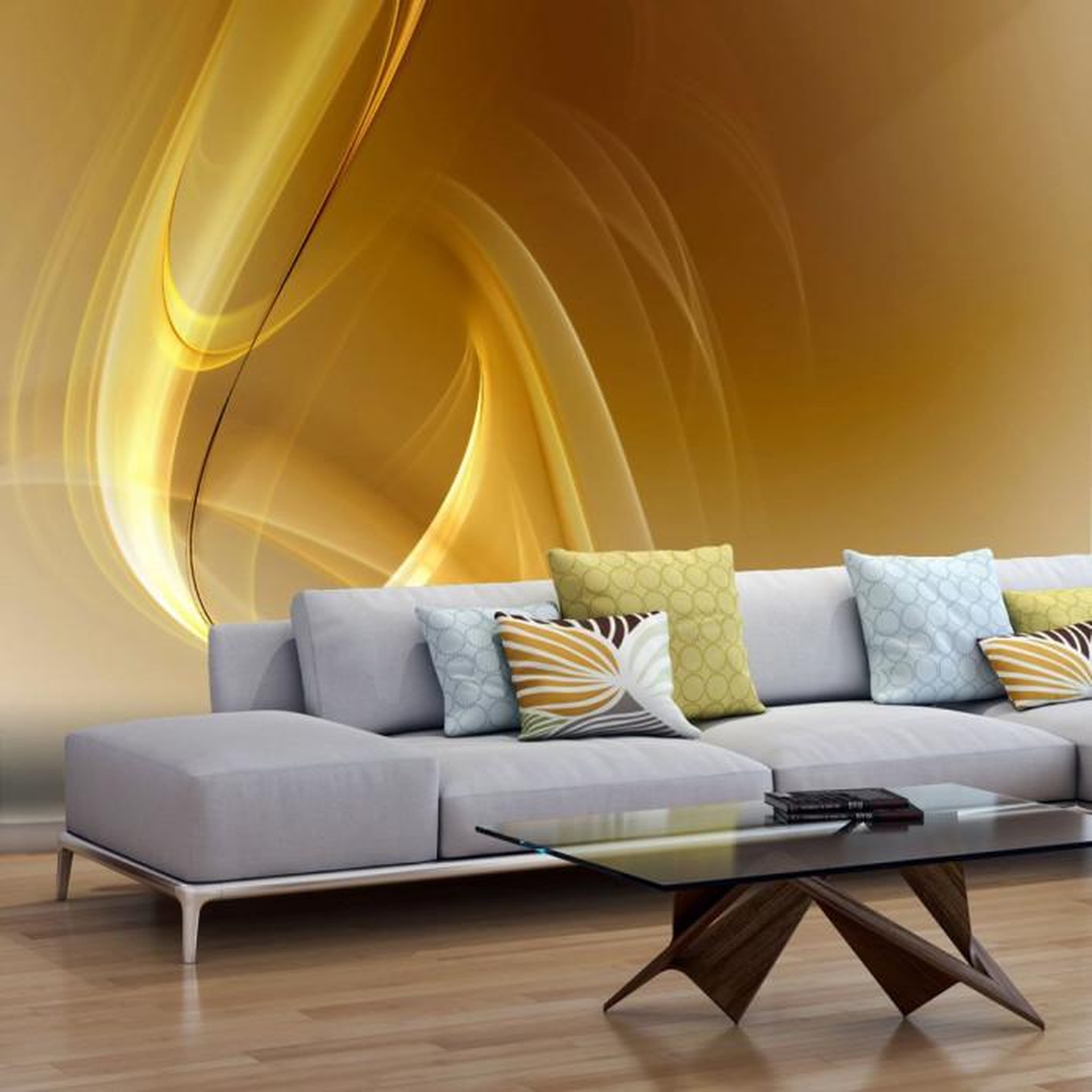 Paris Prix Papier Peint  Gold Fractal Background. Coloris disponibles : Multicolore