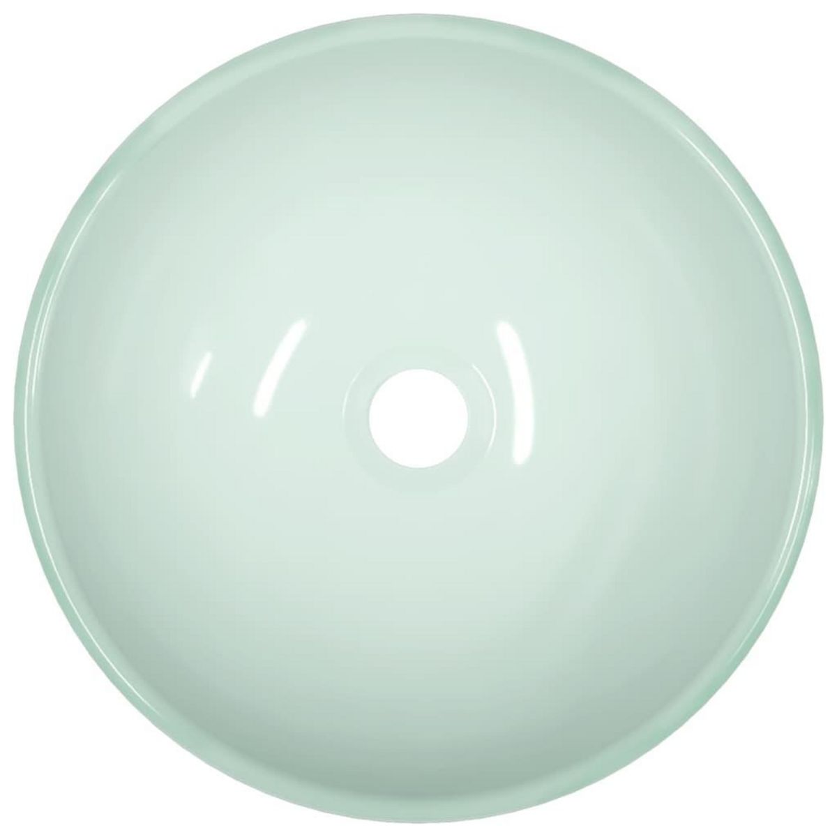 VIDAXL Lavabo Verre trempe 35x12 cm Blanc