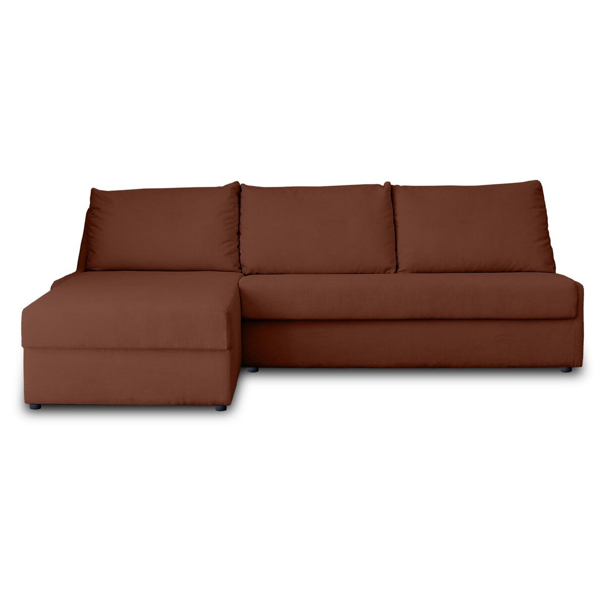 LISA DESIGN Palmira - canapé d'angle gauche - 4 places - convertible couchage quotidien - matelas 14 cm - en velours côtelé